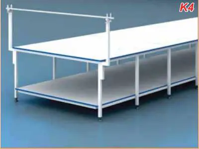 Serim Desk 100 X 180 Cm with Bottom and Top Mdf Laminate