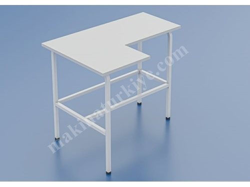 Table latérale en L de machine en PVC épais de 90X40 cm