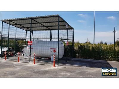 6000 Litre Yerüstü Pompalı Sistem Yakıt Tankı  - 9