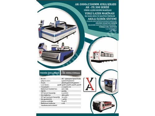 1000W 1500x3000 Fiber Laser Cutting Machine
