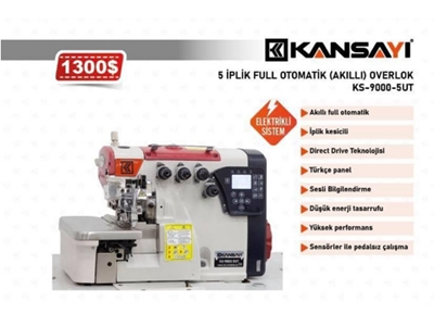 5 İplik Full Otomatik Akıllı Overlok Makinası - 0