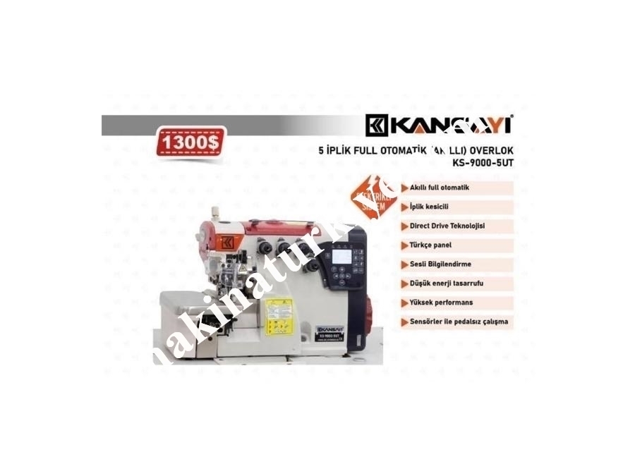 5 İplik Full Otomatik Akıllı Overlok Makinası