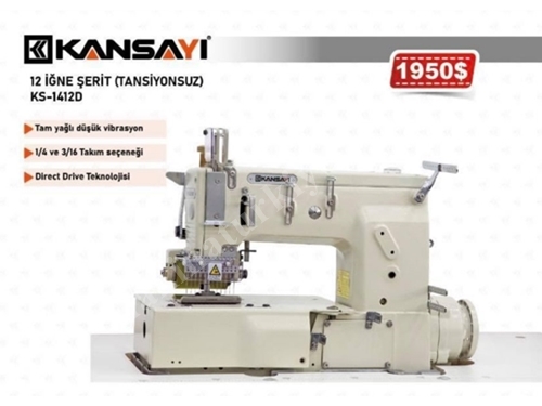12 İğneli Tansiyonsuz Şerit Makinası