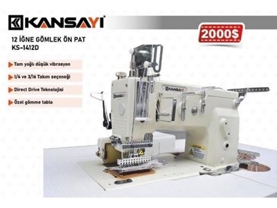 12 İğneli Gömlek Ön Pat Makinası