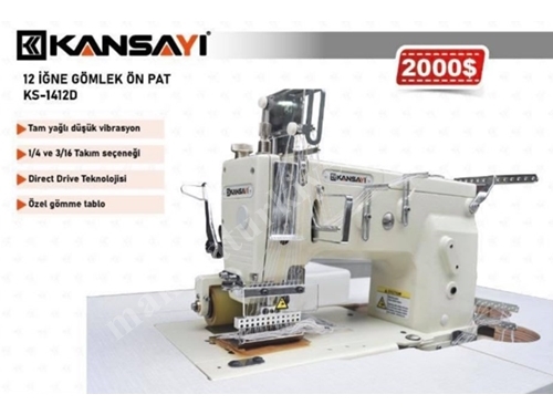 12 İğneli Gömlek Ön Pat Makinası