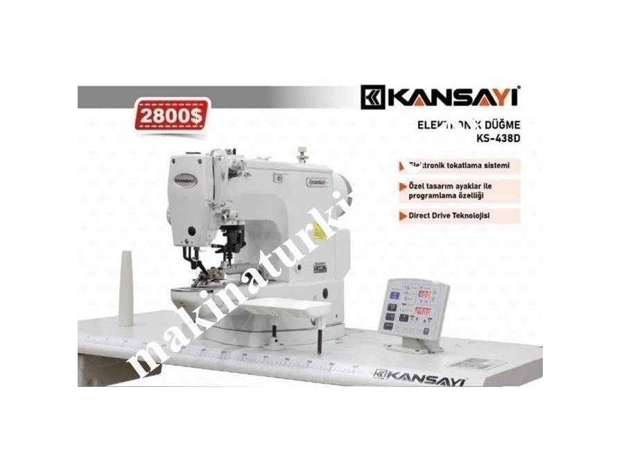 Elektronik Direct Drive Düğme Makinası