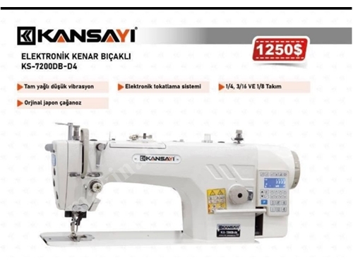 Elektronik Kenar Bıçaklı Düz Dikiş Makinası