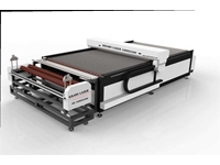 Textil-Laserschneidemaschine mit Förderband - 0