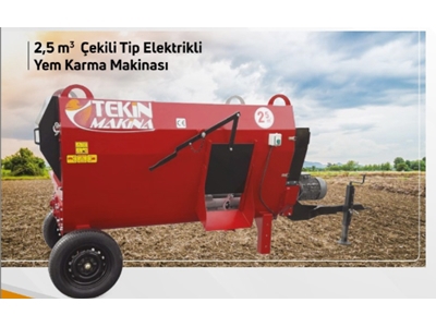 2,5 m3 Çekili Tip Elektrikli Yem Karma Makinası