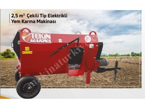2,5 m3 Çekili Tip Elektrikli Yem Karma Makinası
