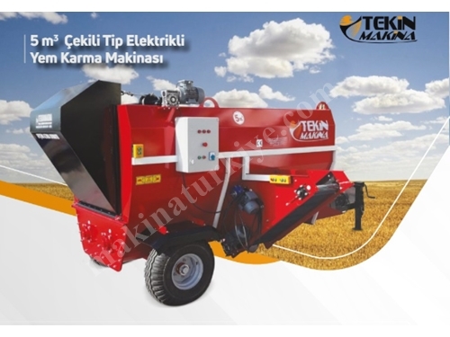 5 M3 Çekili Tip Elektrikli Yem Karma Makinası