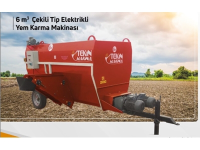 6 M3 Çekili Tip Elektrikli Yem Karma Makinası - 0
