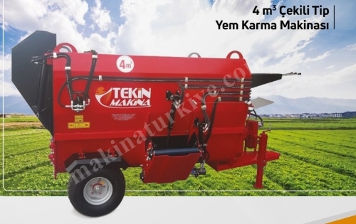 4 M3 Çekili Tip Yem Karma Makinası