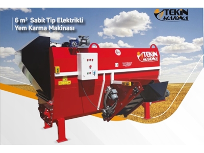 6 M3 Sabit Tip Elektrikli Yem Karma Makinası - 0