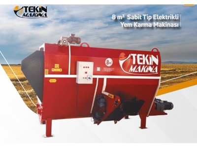 8 M3 Sabit Tip Elektrikli Yem Karma Makinası - 0