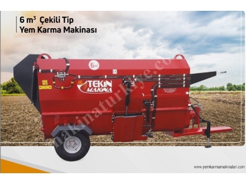 6 M3 Çekili Tip Yem Karma Makinası