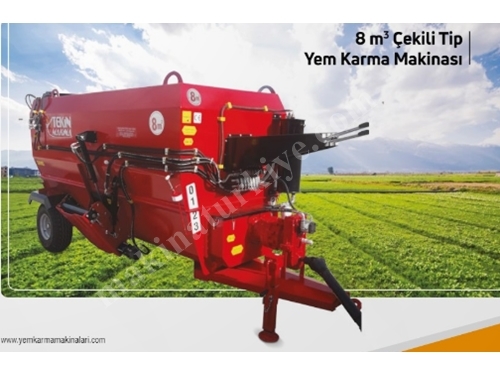 8 M3 Çekili Tip Yem Karma Makinası