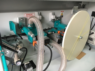 K 40 Sıfır Plc Ekran Başson Kesme Frezeli Kenar Bantlama Makinası - 3