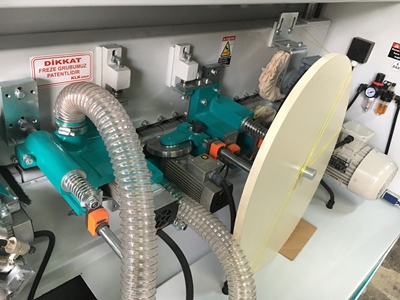 K 40 Sıfır Plc Ekran Başson Kesme Frezeli Kenar Bantlama Makinası - 4