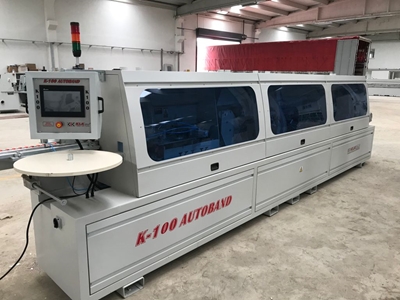 K 100 Servo Kontrol Köşe Yuvarlama Baş Son Kesme Frezeli Kenar Bantlama Makinası - 1