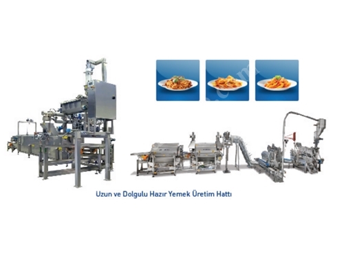 Uzun Ve Dolgulu Hazır Yemek Üretim Hattı