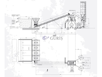 60 m3 / Hour Fixed Concrete Batching Plant - 1
