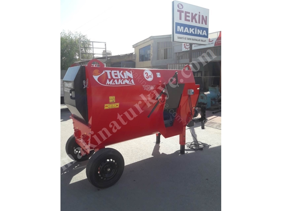 3 M3 Çekili Tip Elektrikli Yem Karma Makinası