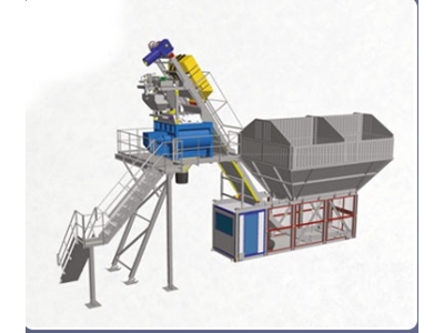 60 m3/h Compact Concrete Batching Plant - 0