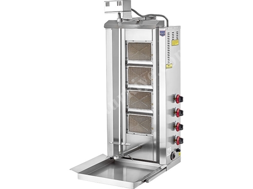 4 Radyanlı Üstten Motorlu Gazlı Döner Ocağı