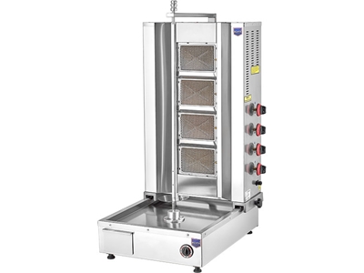 4 Radyanlı Alttan Motorlu Gazlı Döner Ocağı - 0