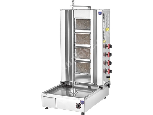4 Radyanlı Alttan Motorlu Gazlı Döner Ocağı