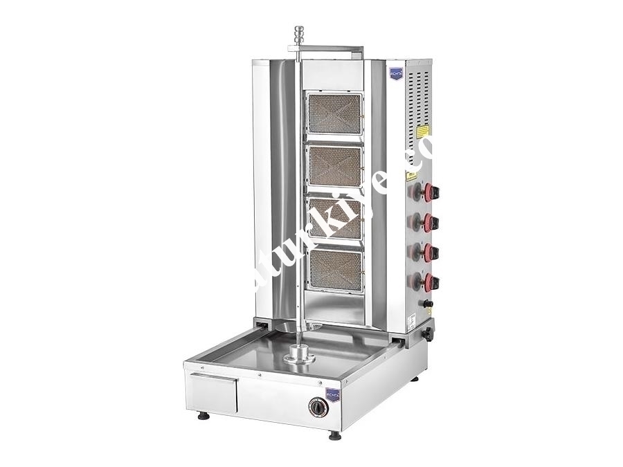 4 Radyanlı Alttan Motorlu Gazlı Döner Ocağı