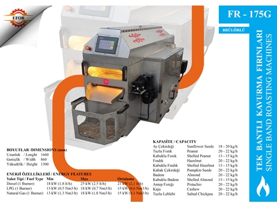 Kuruyemiş Kavurma Makinası FR-175 h/15 Kg  - 4