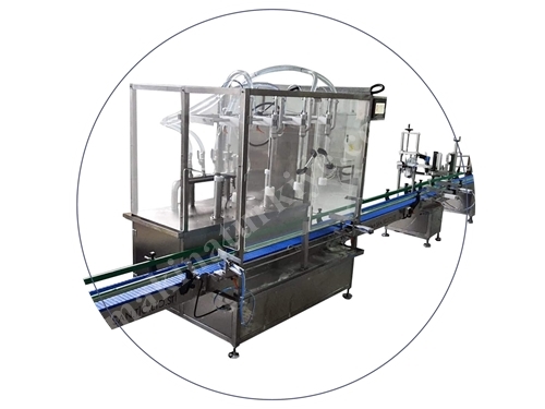 4 Nozüllü Flowmetre Otomatik Ambalaj Dolum Makinası