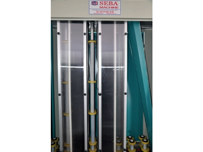 1700 Stück/4 Bürsten Standard Vertikale Glaswaschmaschine - 0