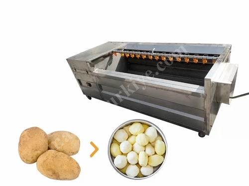 200 Kg/Saat Patates Yıkama Ve Soyma Makinası