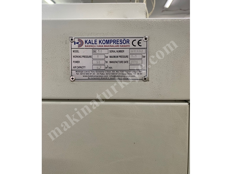37 Kw 50 Hp 2018 Model Vidalı Kompresör