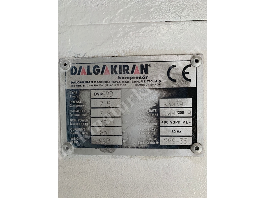 45 Kw 60 Hp Vidalı Hava Kompresörü