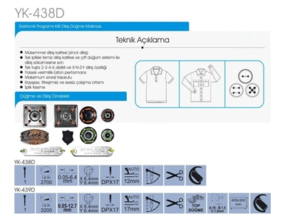Yuki YK 438D Electronic Button Sewing Machine - 1