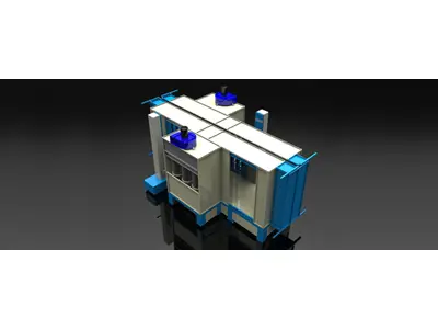 Elektrostatische Pulverbeschichtung Kompakt-Kabine