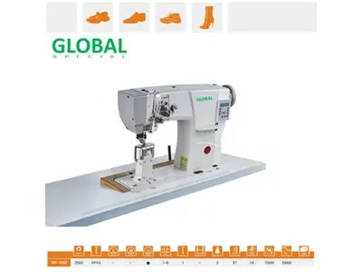 Double Needle Full Automatic Upper and Leather Sewing Machine