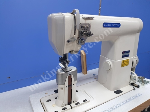 Elbow Double Needle Flat Bed Sewing Machine