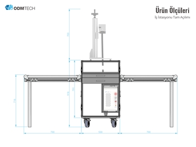 110mmx110mm  Fiber Lazer Markalama Makinası - 10