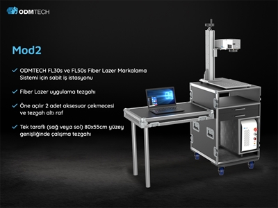 110mmx110mm  Fiber Lazer Markalama Makinası - 5