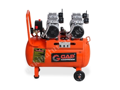 50 Lt 1.5 Hp Silent and Oil-Free Air Compressor
