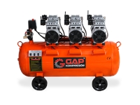 100 Lt 3 Hp Silent and Oil-Free Air Compressor - 0