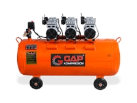 200 Lt 3 Hp Silent and Oil-Free Air Compressor - 0