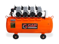 200 Lt 4 Hp Silent and Oil-Free Air Compressor - 0