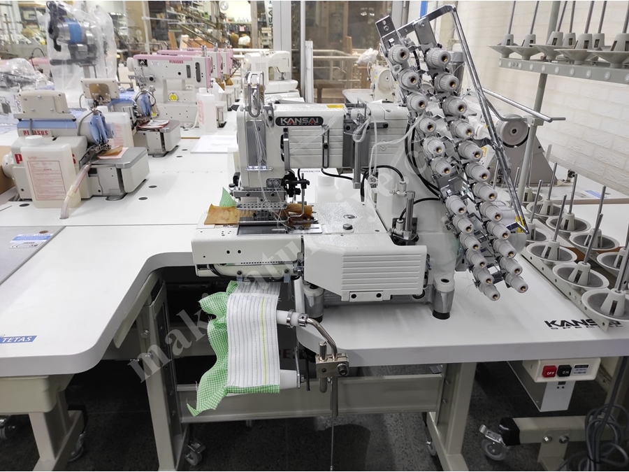 Kansai Otomatik 12 İğne Lastik Reçme Makinası 