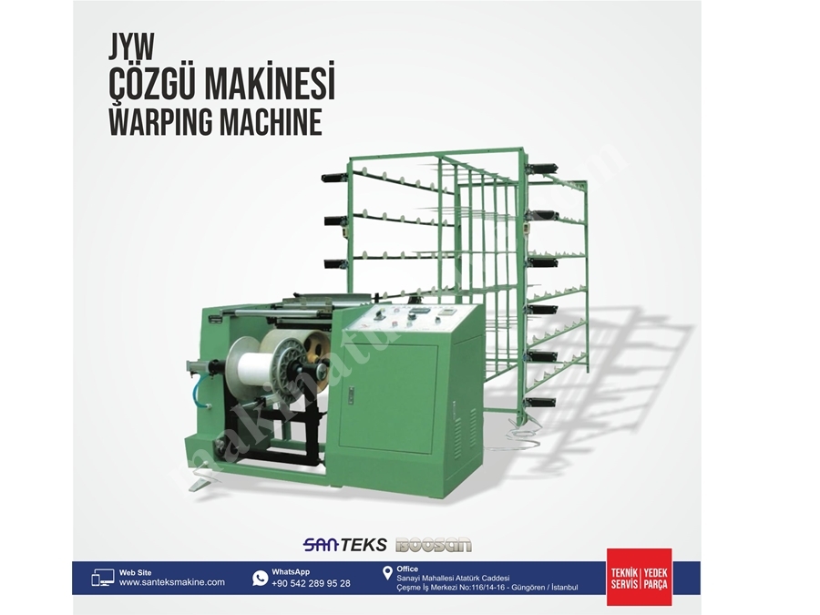 2 Hp Yüksek Hızlı Çözgü Makinesi 